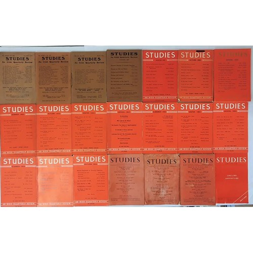 380 - Studies. An Irish Quarterly Review. 21 issues from 1953 to 1983