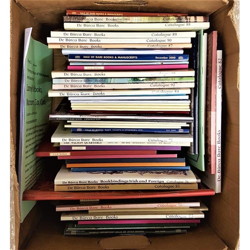 382 - Box of DeBurca and Rowan Book Catalogues etc.