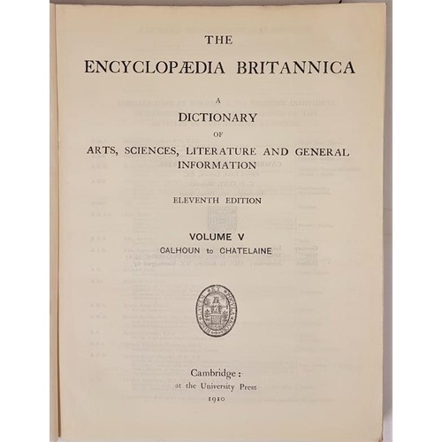 384 - The Encyclopaedia Britannica: A Dictionary of Arts, Sciences, Literature and General Information (El... 