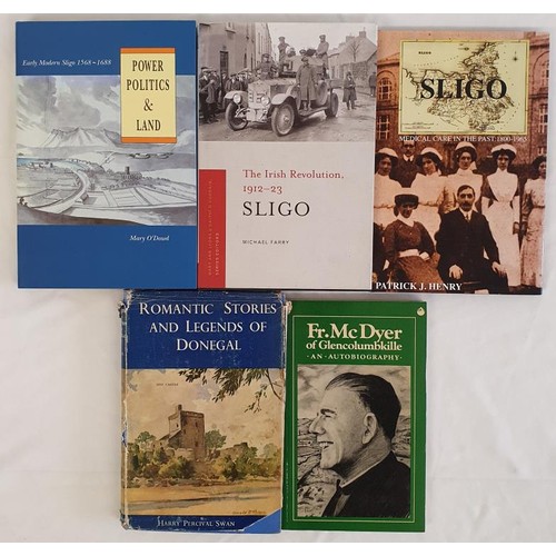 59 - Donegal and Sligo. Romantic Stories and Legends of Donegal by Harry Swann. 1969 in nicked dj; Fr. Mc... 