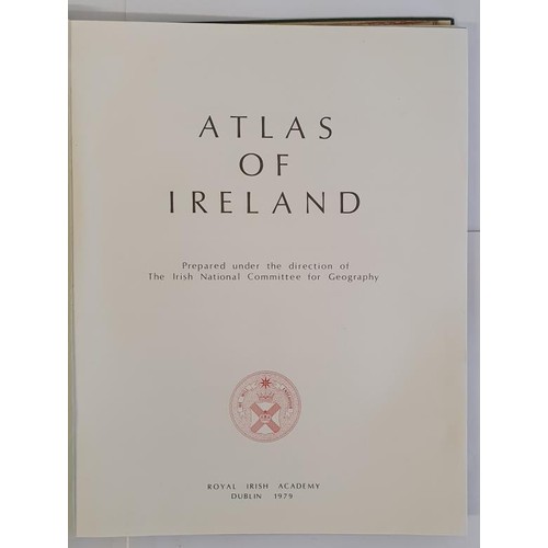 68 - Atlas Of Ireland, Royal Irish Academy, 1979, Folio, coloured maps, fine.