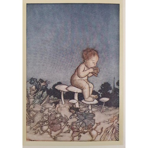 79 - J.M. Barrie. Peter Pan in Kensington Garden. C. 1925. Numerous tipped in tissue guarded colour plate... 