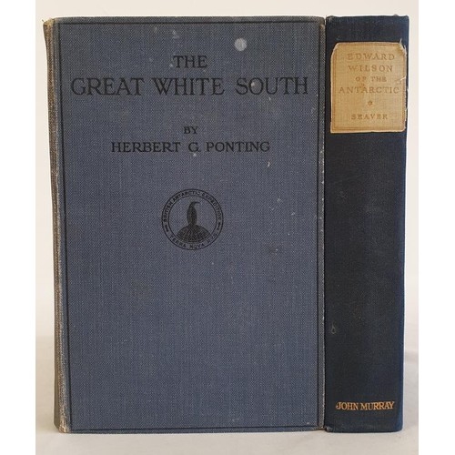 102 - Herbert G. Ponting. The Great White South or With Scott in the Antarctic. 1924. With 164 photographi... 