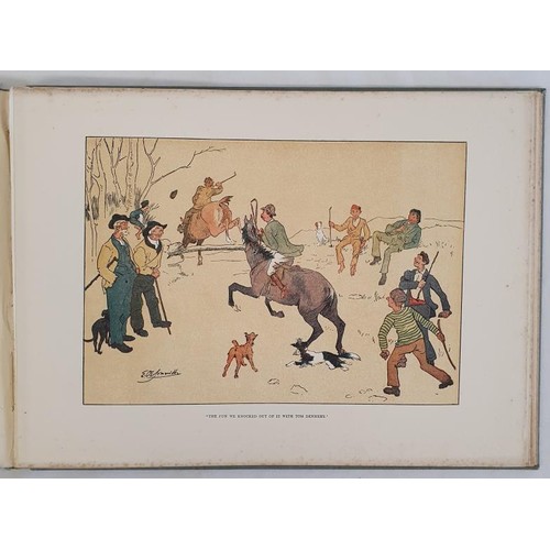 106 - Somerville & Ross. A Patrick's Day Hunt. C. 1902. 1st edition. Fine coloured hunting plates Oblo... 