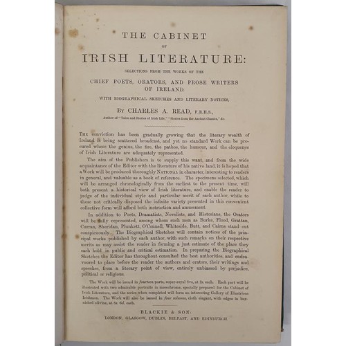 116 - The Cabinet of Irish Literature : selections from the works of the chief poets, orators, and prose w... 