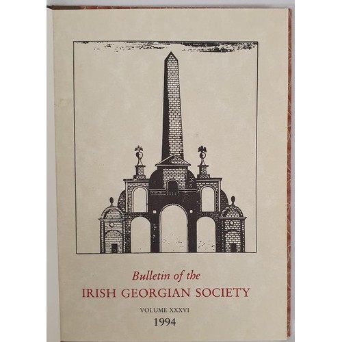 121 - Irish Georgian Society. Townley Hall, Stuccoists, Castletown House, Lyons County Kildare, Irish book... 