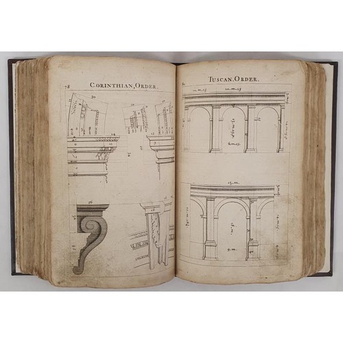 139 - Le Clerc, Sebastian A Treatise of Architecture, London: 1723 printed text and circa 180 engraved pla... 