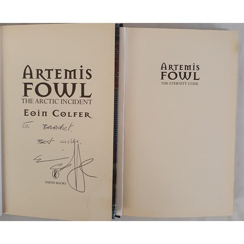 149 - Eoin Colfer, Artemis Fowl and The Eternity Code, 2003, Puffin Books, Signed 1st edition, 1st printin... 