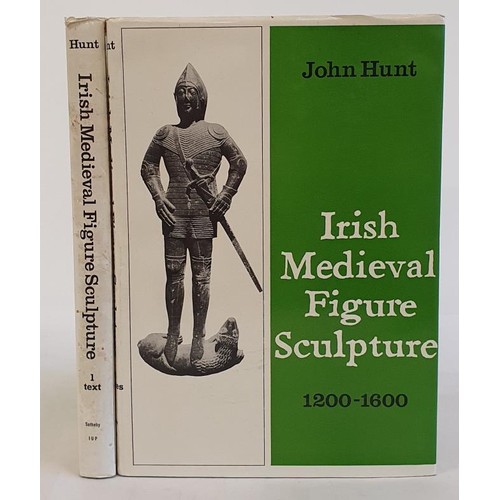 190 - Irish Medieval Figure Sculpture 1200-1600, Vol 1-2 by John Hunt, d/js (2)