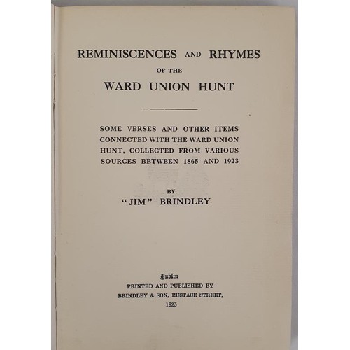 191 - Ward Union Hunt: Reminscences and Rhymes of the Ward Huny by 