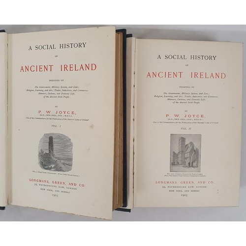 214 - Joyce, P. W. A Social History of Ancient Ireland. Treating of the Government, Military System, and L... 