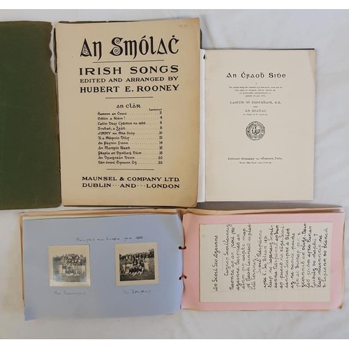 240 - Irish language: An Smólac-Irish Songs edited and arranged by Hubert Rooney plus 2 others (3)