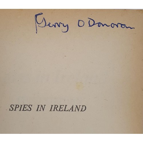 265 - [with original letters from Enno Stephan]. Spies in Ireland by Enno Stephan. 1963. Decorative wrappe... 