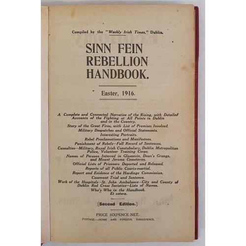 276 - Sinn Fein Rebellion Handbook Easter 1916 published by Weekly Irish Times. 1916. Illustrated. Unusual... 