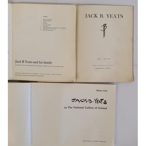 299 - Jack B. Yeats: Cat the Dawson Gallery, 1966; Sligo 1971, JBY and his Family; Hilary Pyle, JBY in the... 