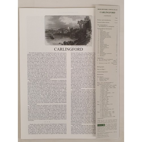 333 - Carlingford (Irish Historic Towns Atlas) No. 23 O'Sullivan, Harold; Gillespie, Raymond Published by ... 