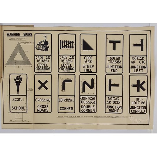 339 - Road Signs and Traffic Signals Regulations 1926 with folding plate of Irish Road Signs, Geological S... 