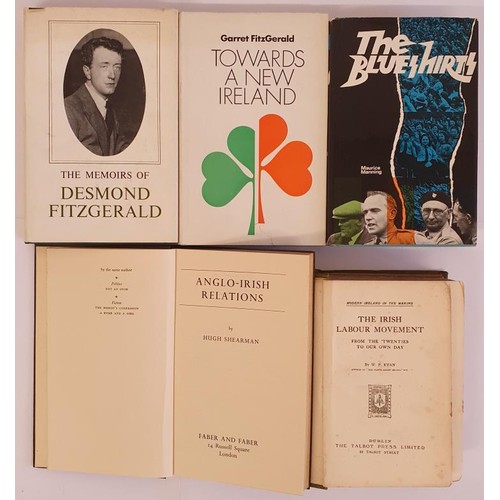 342 - Garret Fitzgerald, Memoirs of Desmond Fitzgerald,1913- 1916, 8vo, 1968; Garret Fitzgerald’s co... 