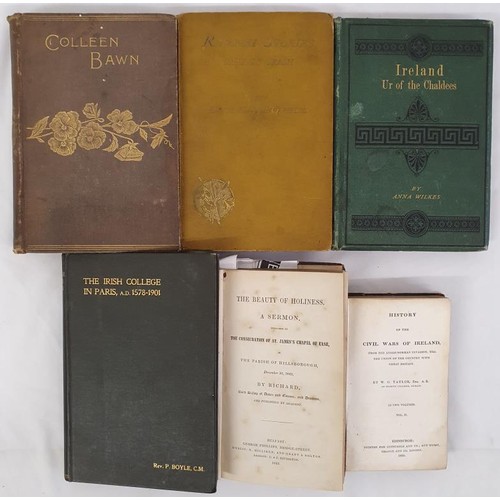 344 - Antiquarian Irish interest. Ireland Ur of the Chaldees by Wilkes. 1873; Colleen Bawn by Griffin. 188... 