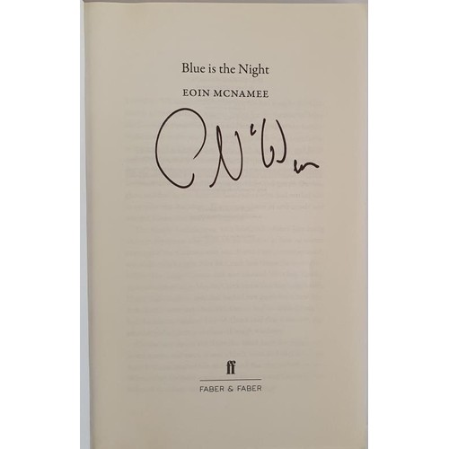 372 - Eoin McNamee; Blue is the Night, signed uncorrected proof, Faber 2014