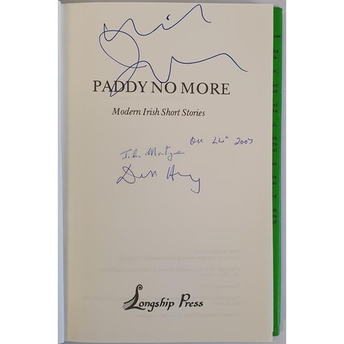 375 - Paddy No More; Modern Irish short stories, signed by Neil Jordan, John Montague and Dermot Healy. Fi... 