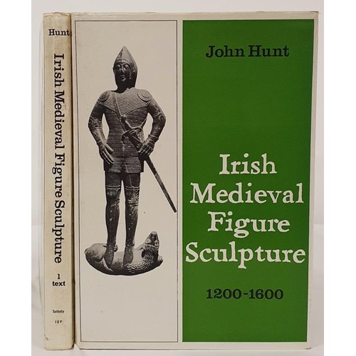 386 - Irish Medieval Figure Sculpture 1200 – 1600 by John Hunt. Irish University Press. 1974. Superb... 