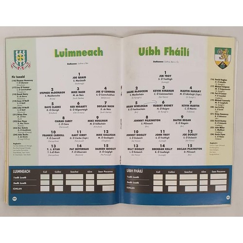 393 - GAA; All Ireland Final Hurling Programme 1994, Limerick V Offaly