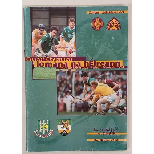 393 - GAA; All Ireland Final Hurling Programme 1994, Limerick V Offaly