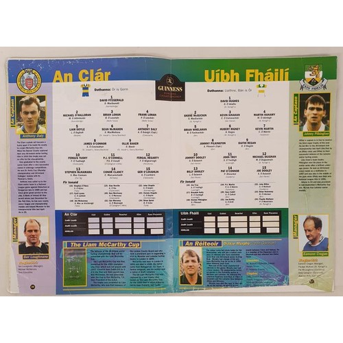 394 - GAA; All Ireland Final Hurling Programme 1995, Clare V Offaly