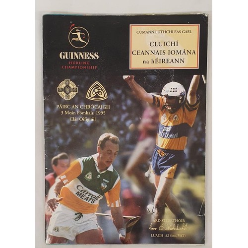 394 - GAA; All Ireland Final Hurling Programme 1995, Clare V Offaly