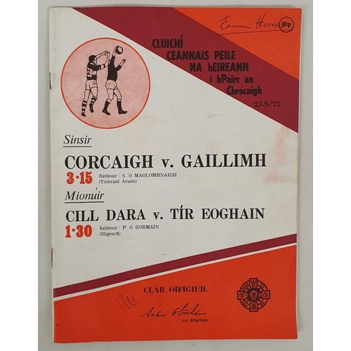 400 - GAA; All Ireland Final Football Programme 1973, Cork V Galway