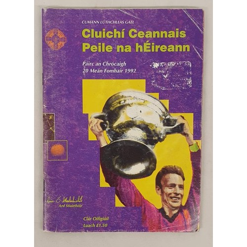 403 - GAA; All Ireland Final Football Programme 1992, Dublin V Donegal