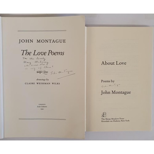 429 - John Montague; The Love Poems, signed and dedicated, first edition, University of Toronto Press 1992... 