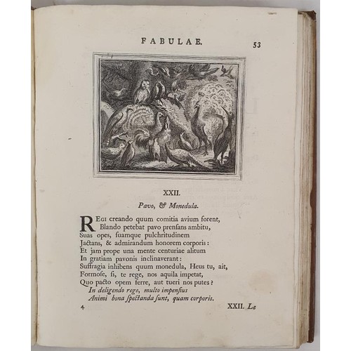 449 - Faerne, Gabriel Cent Fables .. des anciens auteurs London: 1743 quarto, superb copper engraved illus... 