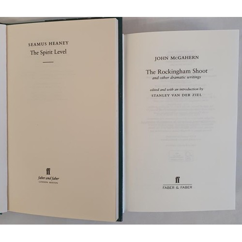 466 - Seamus Heaney. The Spirit Level. 1996 and John McGahern. The Rockingham Shoot and Other Dramatic Sto... 