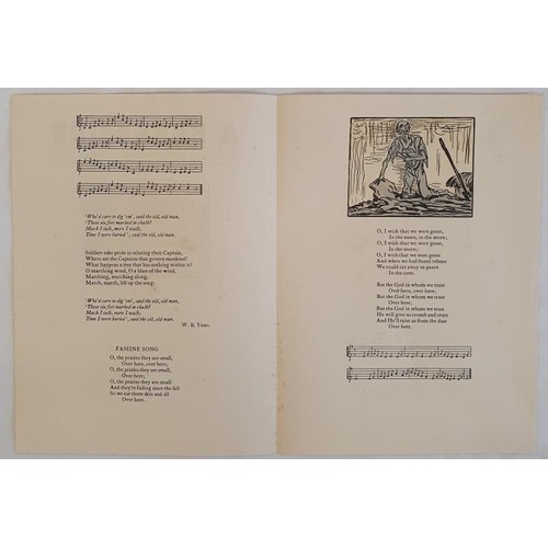 490 - Illustrated by Jack B. Yeats. A Broadside Published at the Cuala Press. December 1935. The Soldier t... 