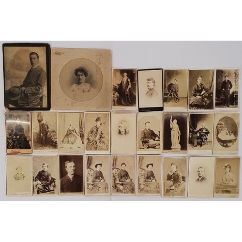 497 - Carte de visite photographs c1870/1880s from Dublin photographers: Lafayette (3); Cranfield; Glucksm... 