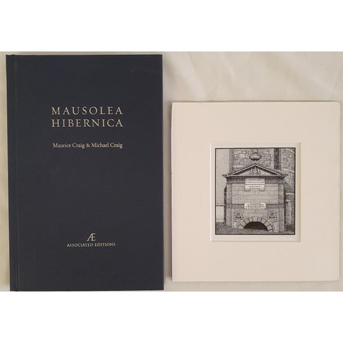 500 - Mausolea Hibernica by Maurice and Michael Craig SIGNED by both with a signed black and white engravi... 