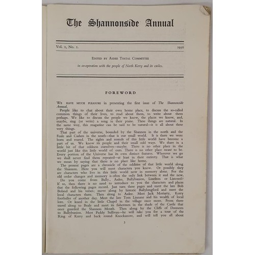 503 - The Shannonside Annual. Vol. 1, No. 1. Edited by Asdee Tostal Committee in co-operation with people ... 