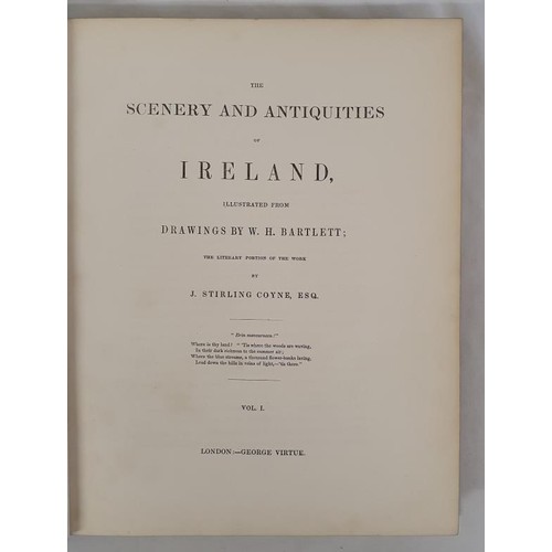 540 - J. Sterling Coyne & William H. Bartlett. the Scenery and Antiquities of Ireland. 1st C. 1835. 2 ... 