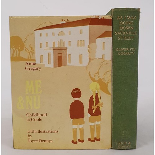 542 - Anne Gregory. Me and Nu - Childhood at Coole. 1970. 1st Illustrated. Pictorial d.j. and Oliver St. J... 