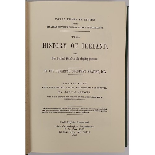 545 - Keating’s History of Ireland, Foras Feasa ar Eirinn, translated by John O’Mahony 1857; p... 