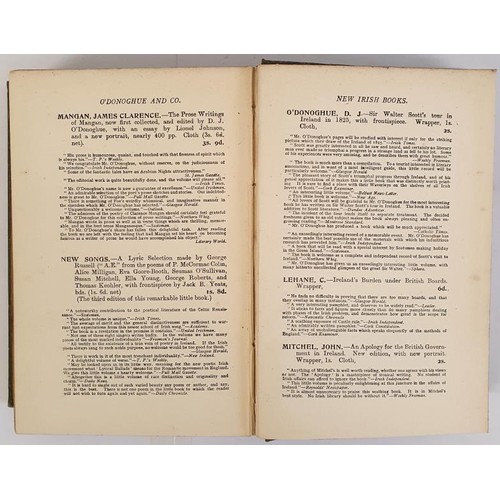 547 - D.J. O Donoghue, The Geographical Distribution of Irish Ability, thick 8vo, 1906, 333pss with cat of... 