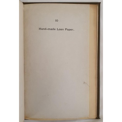 549 - Printing, Paper] Parkinson. Paper, 1894, real samples of different papers at the rear; Freshwater, G... 