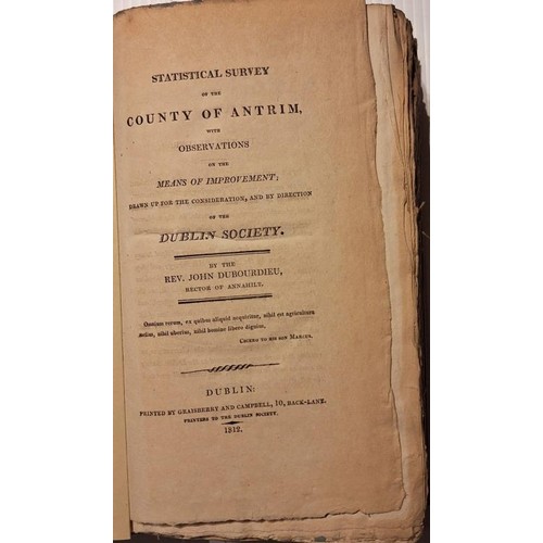 563 - Statistical Survey of the County of Antrim with observations on the means of improvements (Rev. John... 