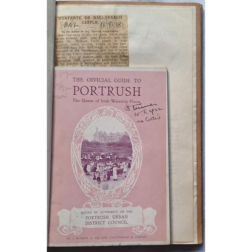 581 - North Antrim – interesting collection of items relating to the Portrush-Ballycastle area. Incl... 