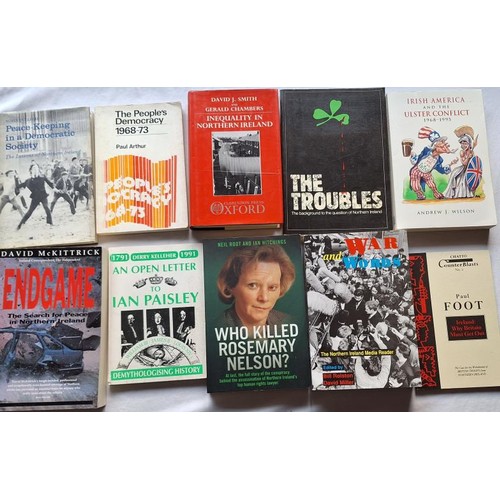 594 - Contemporary Ulster – Ten Books, including Inequality in Northern Ireland (Smith & Chamber... 