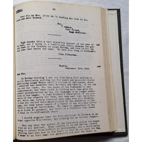 612 - Donegal Interest: Letters containing information relative to antiquities of the County of Donegal, c... 