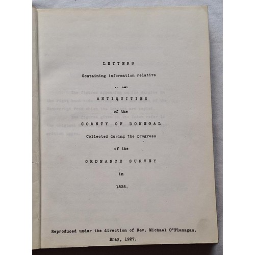 612 - Donegal Interest: Letters containing information relative to antiquities of the County of Donegal, c... 