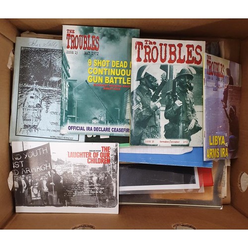 642 - Irish Republicanism: collection of Newspapers,booklets and prision art from the Troubles c 35 items